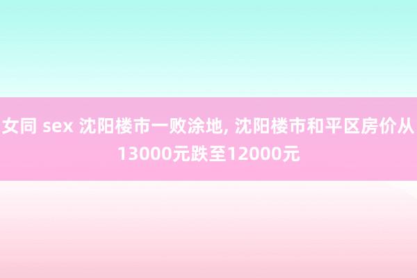 女同 sex 沈阳楼市一败涂地， 沈阳楼市和平区房价从13000元跌至12000元