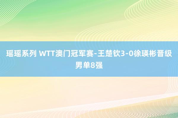 瑶瑶系列 WTT澳门冠军赛-王楚钦3-0徐瑛彬晋级男单8强