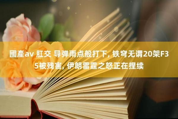 國產av 肛交 导弹雨点般打下， 铁穹无谓20架F35被残害， 伊朗雷霆之怒正在捏续