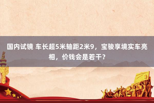 国内试镜 车长超5米轴距2米9，宝骏享境实车亮相，价钱会是若干？